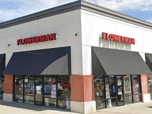 The Flowerman Storefront Storefront of The Flowerman