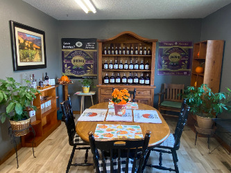 A section of our gift shop dedicated to Aronia