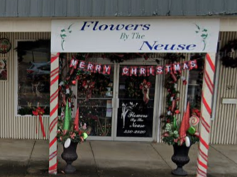 front of shop