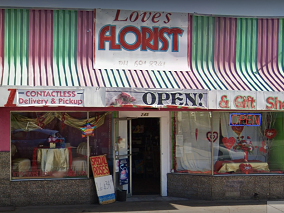 Love's Florist Storefront Storefront of Love's Florist