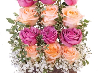 Beautiful ladder style rose arrangement