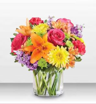 1-800 Flowers Vibrant Beauty Bouquet Vase Arrangement