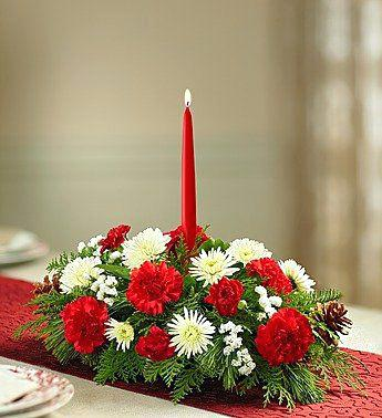 1 Candle Christmas Centerpiece Christmas Centerpiece