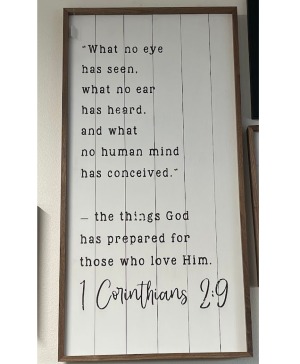 1 Corinthians 2:9 wall art