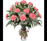12 - 18 - 24 Carnations Vase Arrangement