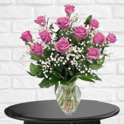 1 Dozen Lavender Roses