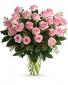 Sweet Pink Roses Vase Arrangement