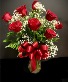 1 Dozen Red Roses Vase Arrangement