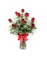 1 Dozen Roses Red Flower Arrangement