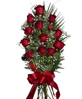 1 dozen Roses Wrapped Bouq 