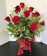 1 Dozen Vased Roses Custom