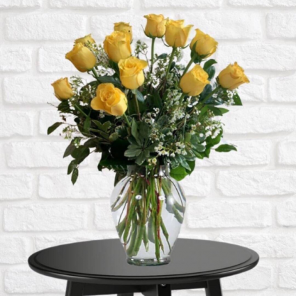 1 Dozen Yellow Roses