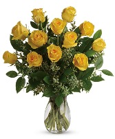 1 DOZEN YELLOW ROSES 