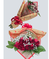 Red Roses Wrapped With a special wrapped