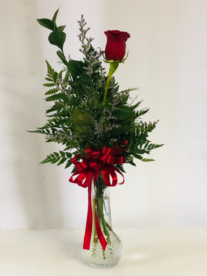 1 Single Rose  Vase Arrangement 