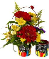 #1 Teacher Mug Arrangement Powell Florist Exclusive