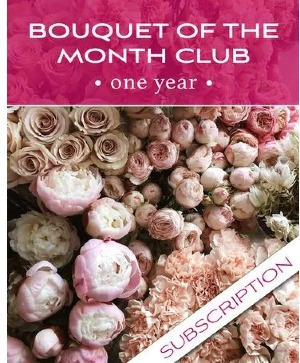 1 year Bouquet of the Month Club Subscription 