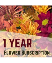 1 Year Flower Arrangement Subscription Local Delivery Only