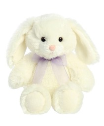 10.5" Bunny with Lavender Bow ADD TO FLOWERS ORDER FOR NO ADDITIONAL DELIVERY FEE!
