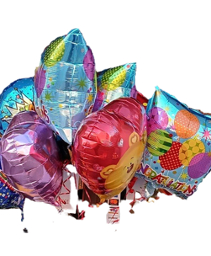 10 birthday balloons bouqet 