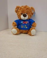 10" Birthday Bear Blue NFS-6233B