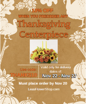 10% off Thanksgiving centerpieces *This is not a product