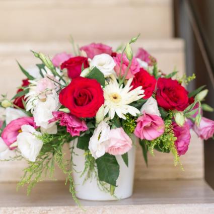 #10 Pink and Red Vase  Vase Arrangement