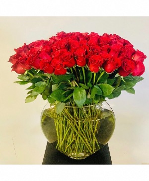100 Lucky Lady Roses Long Stem Premium Ecuadorian Roses