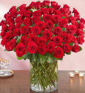 50  or  75 or 100 Premium Long Stem Red Roses 