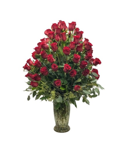 100 Red Long Stem Roses Fresh Arrangement