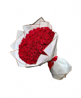 100 RED ROSES BOUQUET 