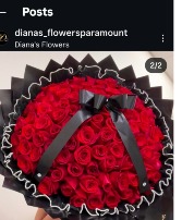 100 rose bouquet red 