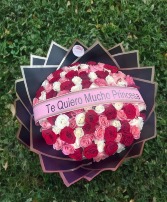 100 Roses Princesa Ramo 