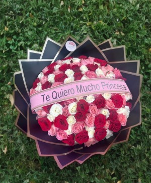 100 Roses Princesa Ramo 