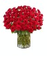 100 Spectacular Roses Vase Arrangement