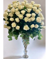 100 Premium Long Stem Roses Floral Arrangement 