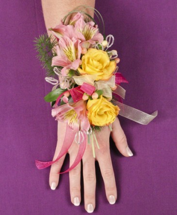 PASTEL POTPOURRI Prom Corsage in Houston, TX | EXOTICA THE SIGNATURE OF FLOWERS