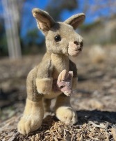 11" Stuffed Standing Kangaroo Stuffed Animal