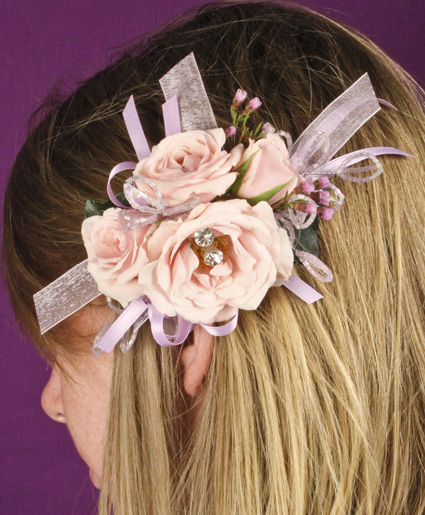 BLUSH PINK Prom Hairpiece in Cambridge ON RIVERSIDE FLORIST