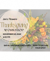 11/23 Thanksgiving Centerpiece Workshop  