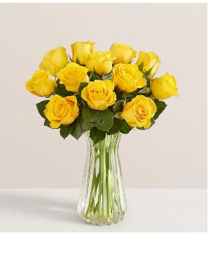 6 yellow roses 