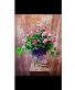 12 Deep Purple Rose Vase  Roses 