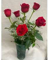 1/2 Dozen Red Roses Valentine's Day
