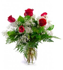 Half Dozen Red Roses