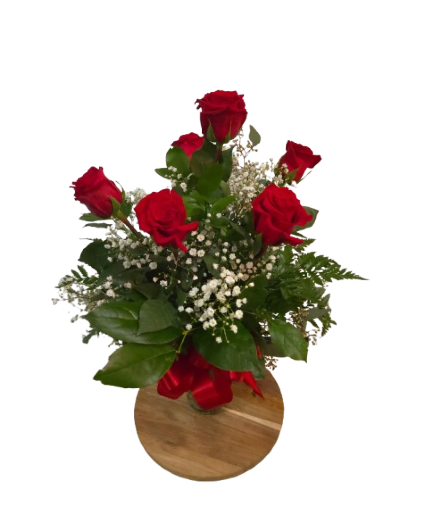 1/2 dozen roses Vase Arrangement
