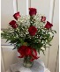 1/2 Dozen roses vase vase 1/2 dozen roses