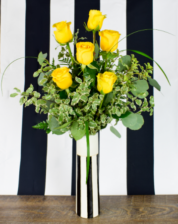 1/2 Dozen Yellow Roses