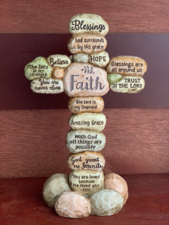 12” Faith Stone Cross Gifts