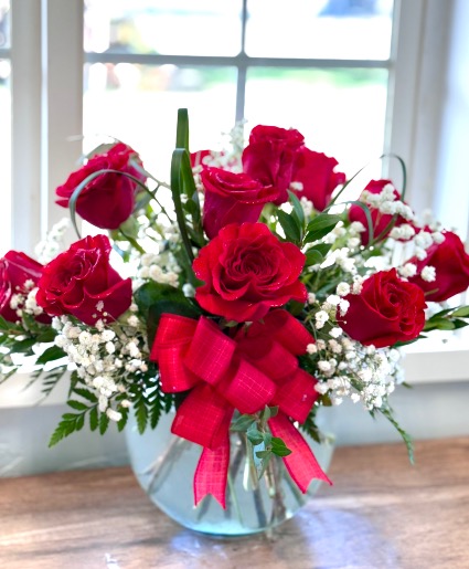 12 Heart Roses  Bubble Bowl