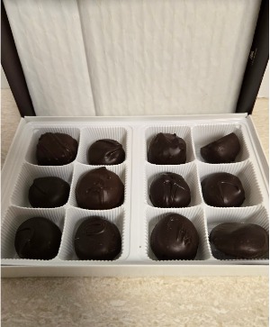 1/2 lb. Soft Center Dark Chocolates Candy